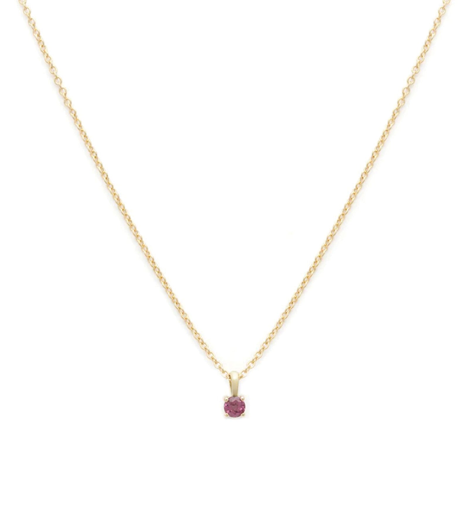 Leah Alexandra-Birthstone Necklace-Necklaces-14k Gold Vermeil, 14k Gold Filled, Ruby - July-Blue Ruby Jewellery-Vancouver Canada