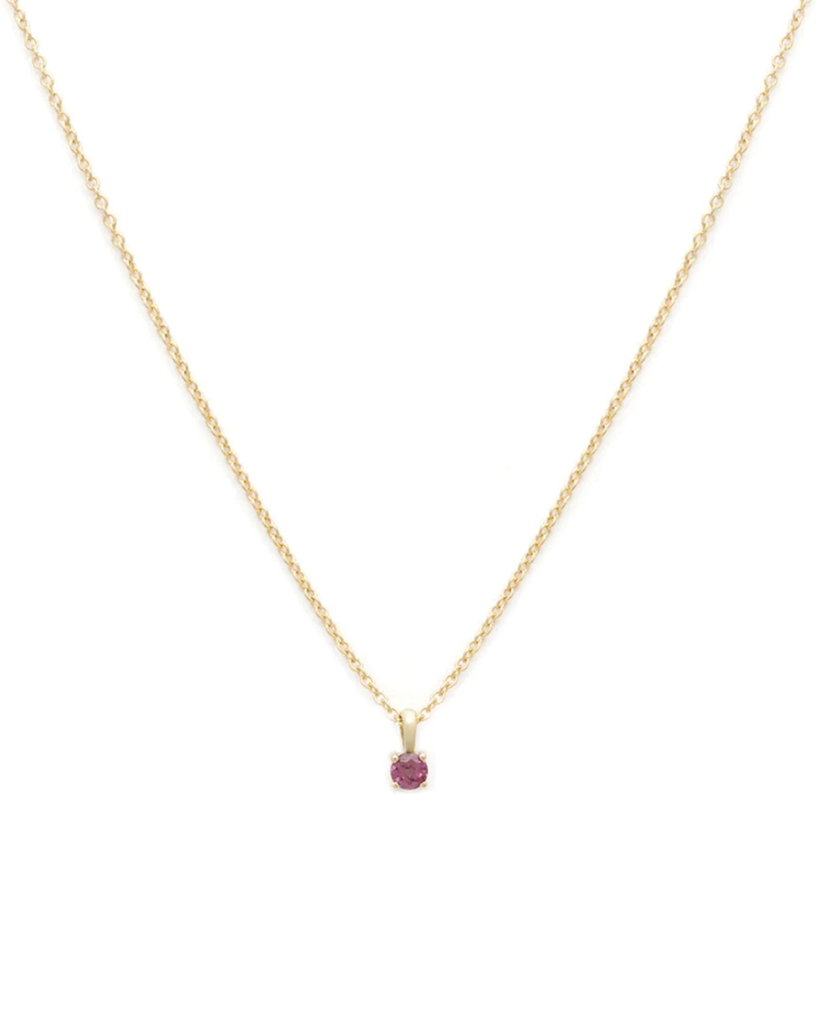 Leah Alexandra-Birthstone Necklace-Necklaces-14k Gold Vermeil, 14k Gold Filled, Ruby - July-Blue Ruby Jewellery-Vancouver Canada