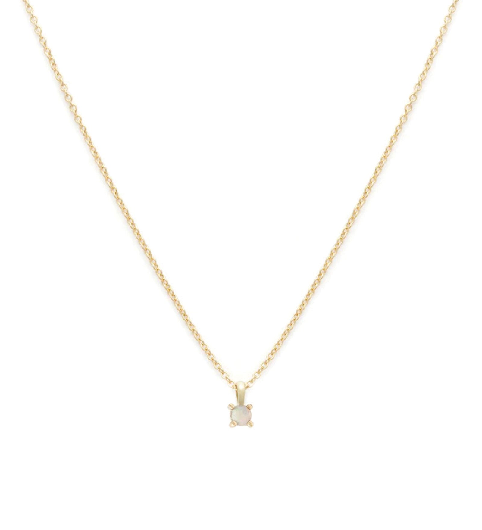 Leah Alexandra-Birthstone Necklace-Necklaces-14k Gold Vermeil, 14k Gold Filled, Opal - October-Blue Ruby Jewellery-Vancouver Canada
