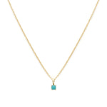 Leah Alexandra-Birthstone Necklace-Necklaces-14k Gold Vermeil, 14k Gold Filled, Turquoise - December-Blue Ruby Jewellery-Vancouver Canada