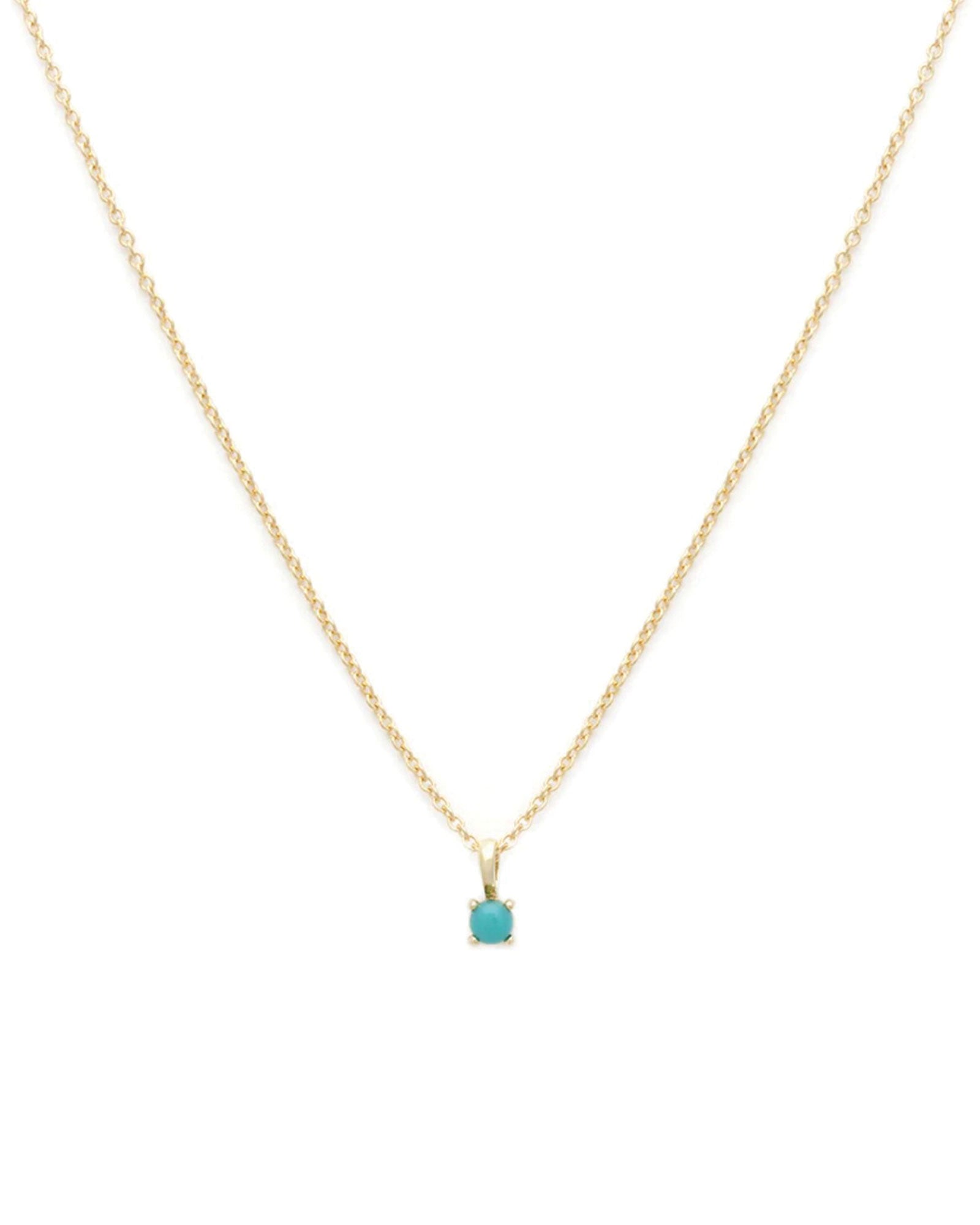 Leah Alexandra-Birthstone Necklace-Necklaces-14k Gold Vermeil, 14k Gold Filled, Turquoise - December-Blue Ruby Jewellery-Vancouver Canada
