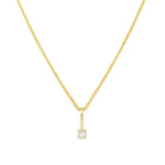 Leah Alexandra-Birthstone Pendant Necklace-Necklaces-14k Gold Vermeil, 14k Gold Filled, White Topaz - April-Blue Ruby Jewellery-Vancouver Canada