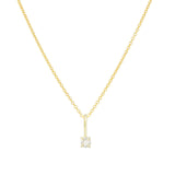 Leah Alexandra-Birthstone Pendant Necklace-Necklaces-14k Gold Vermeil, 14k Gold Filled, White Topaz - April-Blue Ruby Jewellery-Vancouver Canada