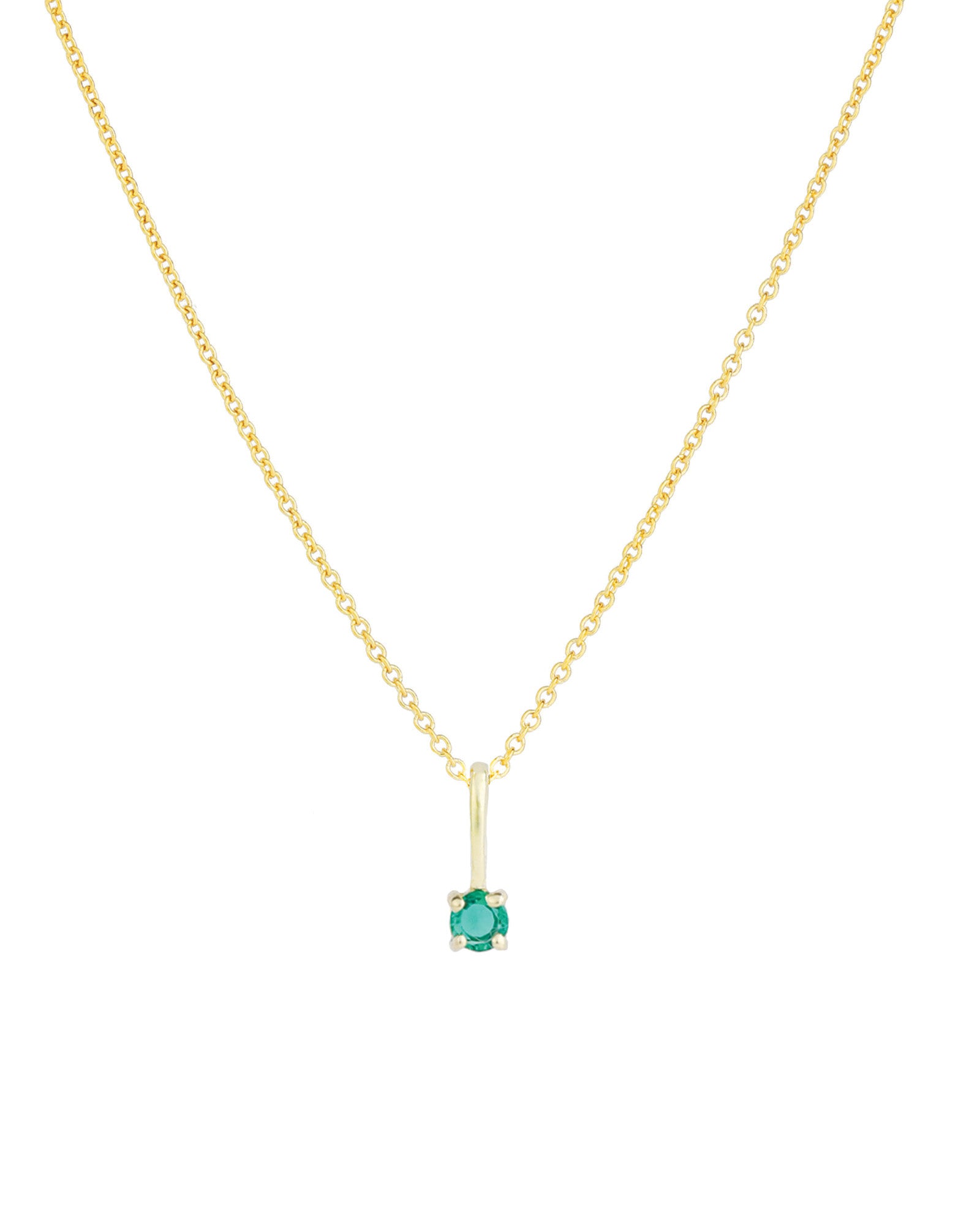 Leah Alexandra-Birthstone Pendant Necklace-Necklaces-14k Gold Vermeil, 14k Gold Filled, Emerald - May-Blue Ruby Jewellery-Vancouver Canada
