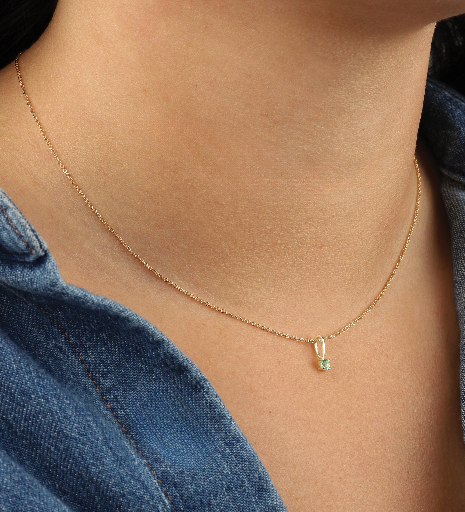 Leah Alexandra-Birthstone Pendant Necklace-Necklaces-Blue Ruby Jewellery-Vancouver Canada