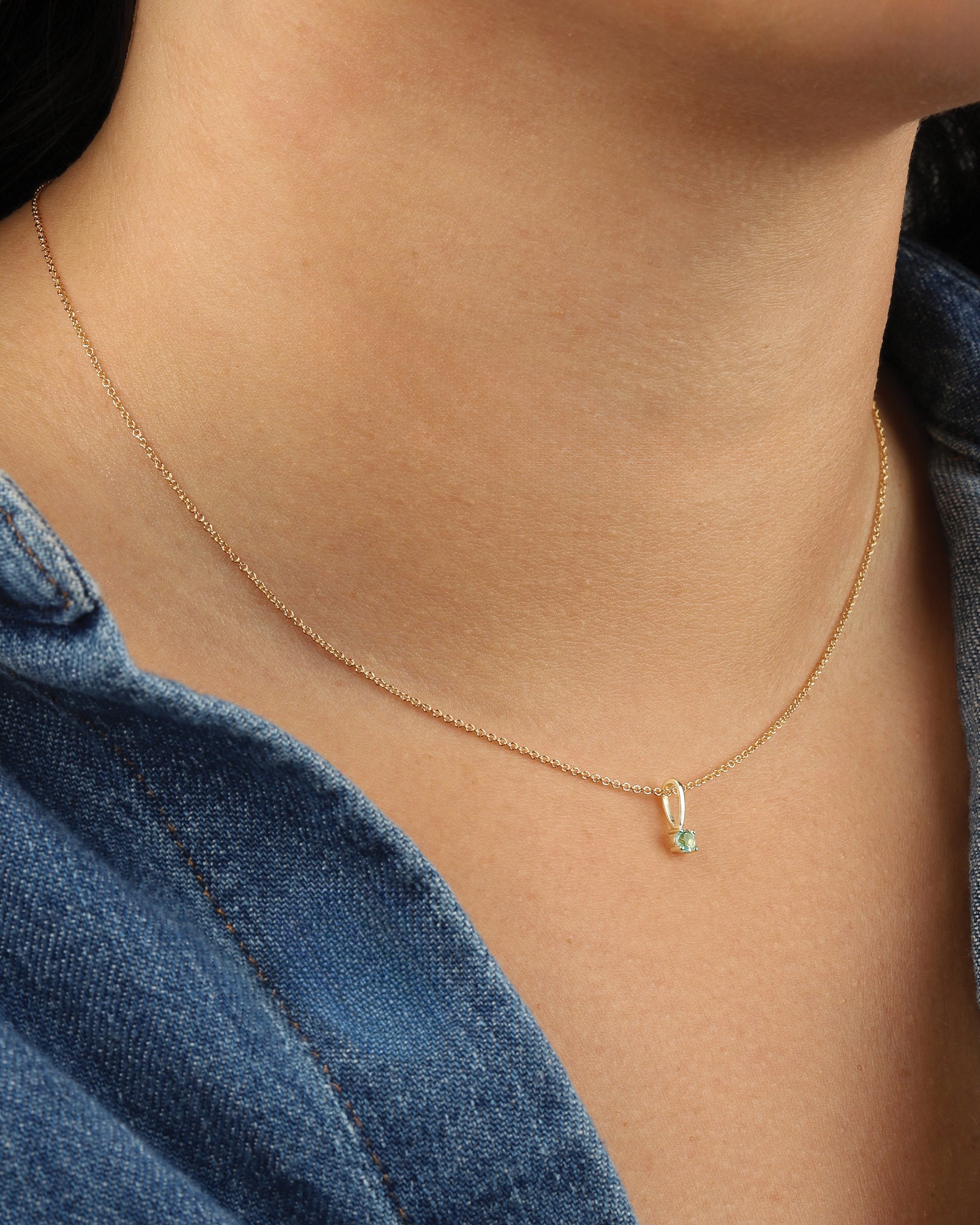 Leah Alexandra-Birthstone Pendant Necklace-Necklaces-Blue Ruby Jewellery-Vancouver Canada