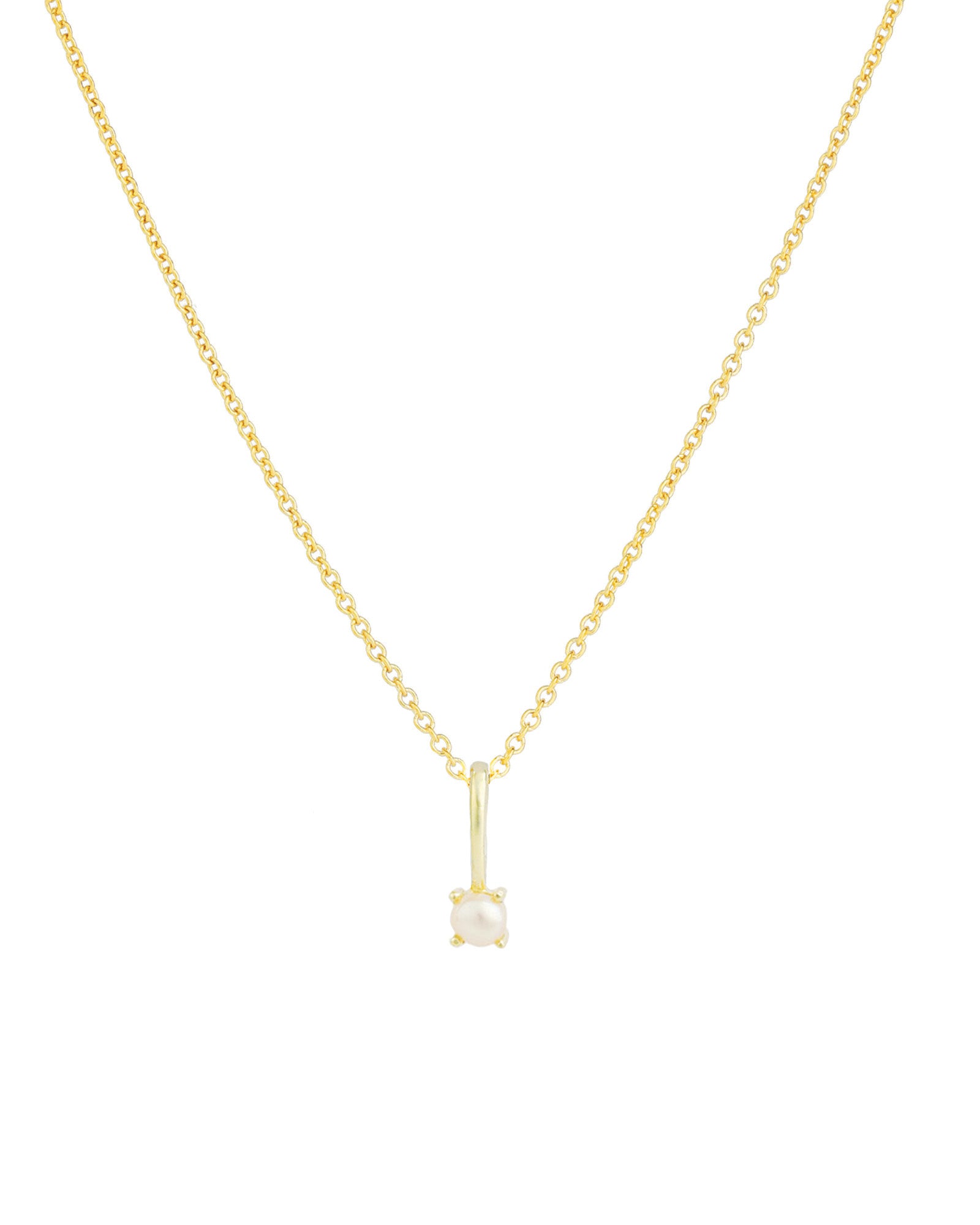 Leah Alexandra-Birthstone Pendant Necklace-Necklaces-14k Gold Vermeil, 14k Gold Filled, Pearl - June-Blue Ruby Jewellery-Vancouver Canada