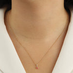 Leah Alexandra-Birthstone Pendant Necklace-Necklaces-Blue Ruby Jewellery-Vancouver Canada