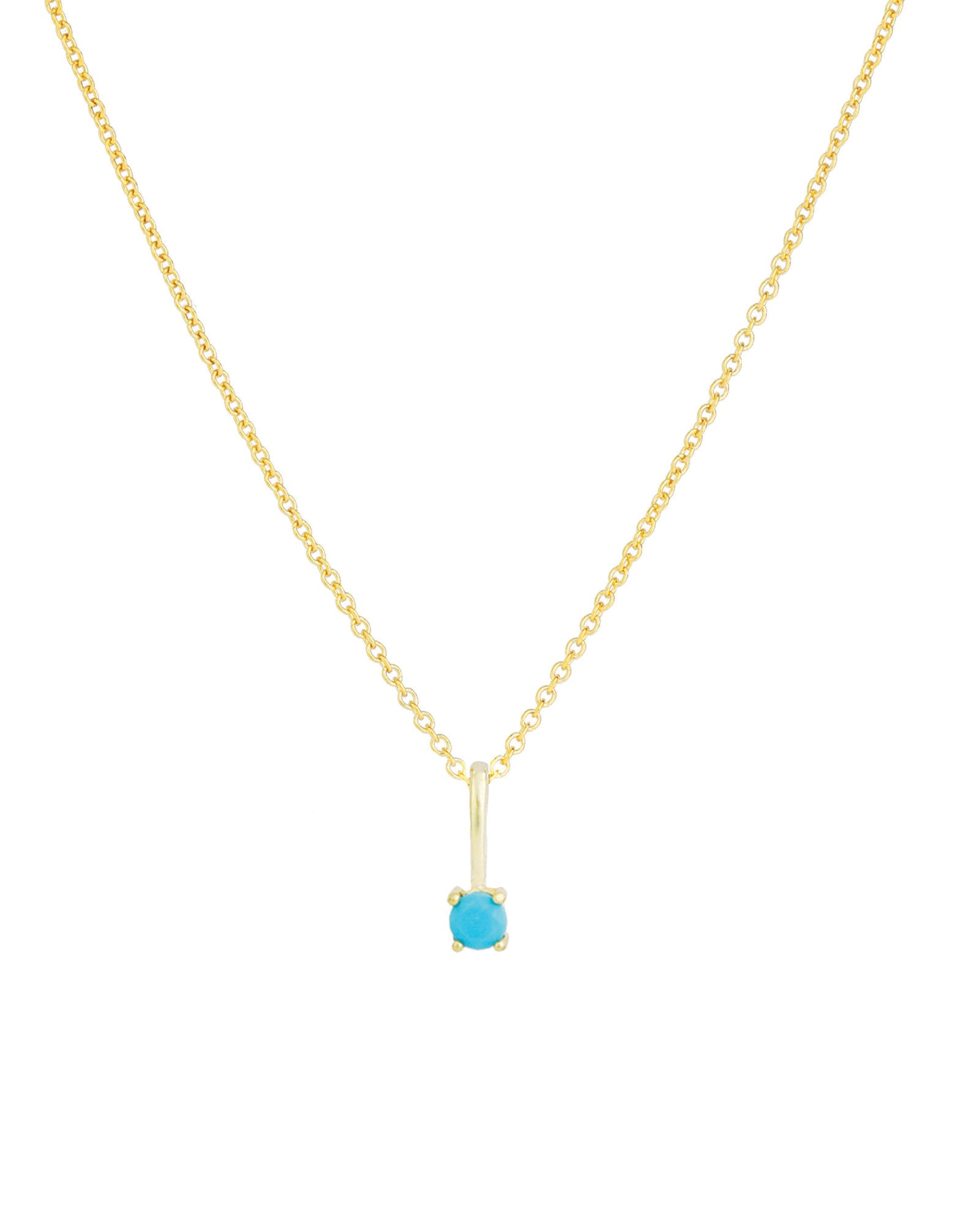 Leah Alexandra-Birthstone Pendant Necklace-Necklaces-14k Gold Vermeil, 14k Gold Filled, Turquoise - December-Blue Ruby Jewellery-Vancouver Canada