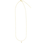 Leah Alexandra Fine-Petite Oval Necklace-Necklaces-Blue Ruby Jewellery-Vancouver Canada