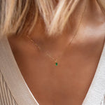Leah Alexandra Fine-Petite Oval Necklace-Necklaces-Blue Ruby Jewellery-Vancouver Canada