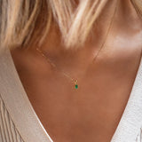 Leah Alexandra Fine-Petite Oval Necklace-Necklaces-Blue Ruby Jewellery-Vancouver Canada