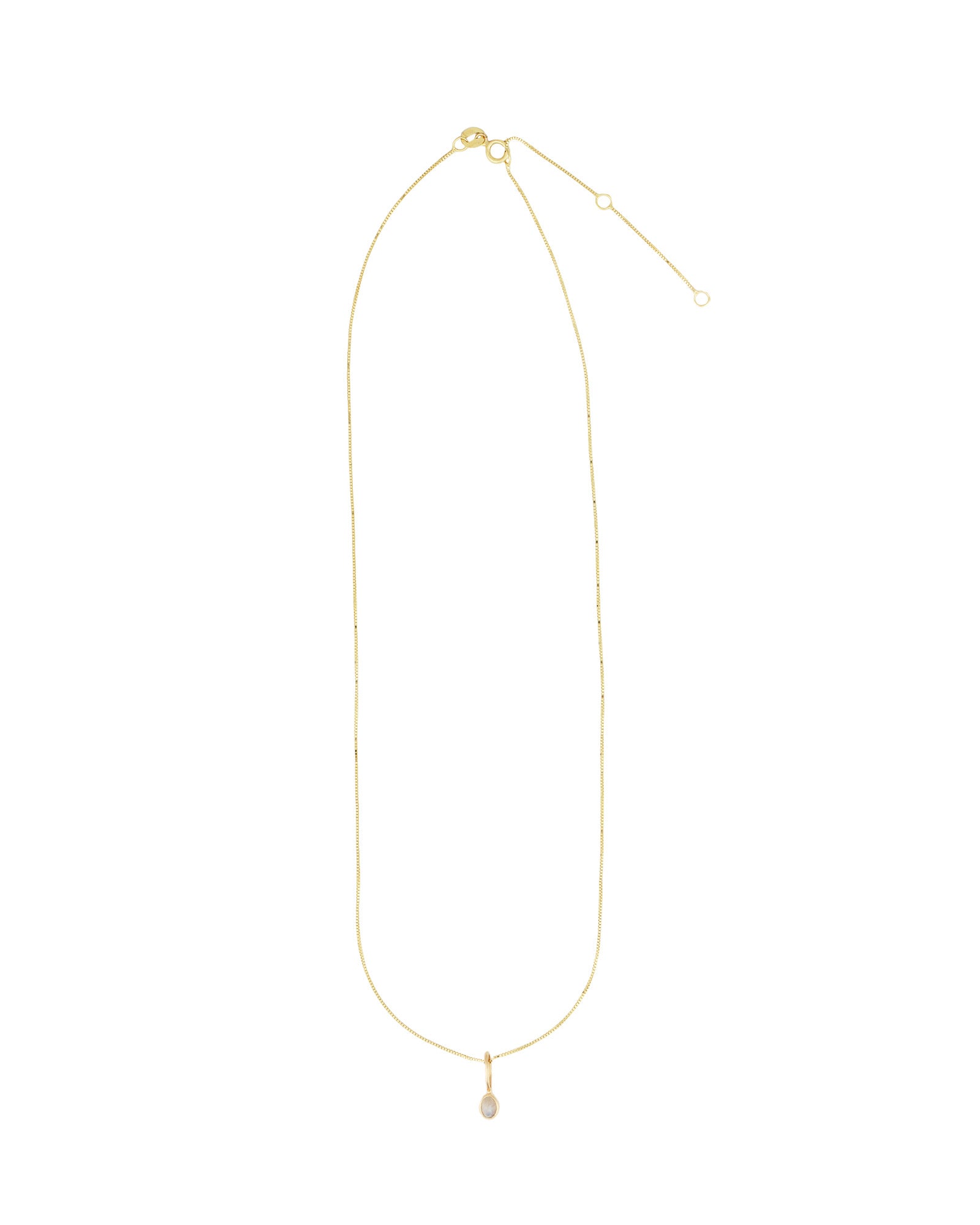 Leah Alexandra Fine-Petite Oval Necklace-Necklaces-Blue Ruby Jewellery-Vancouver Canada