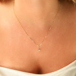 Leah Alexandra Fine-Petite Oval Necklace-Necklaces-Blue Ruby Jewellery-Vancouver Canada