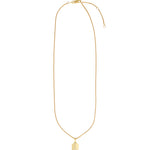 Leah Alexandra-Love Token Square Necklace-Necklaces-Blue Ruby Jewellery-Vancouver Canada