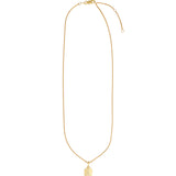 Leah Alexandra-Love Token Square Necklace-Necklaces-Blue Ruby Jewellery-Vancouver Canada