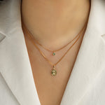 Leah Alexandra-Sofia Slice Necklace-Necklaces-Blue Ruby Jewellery-Vancouver Canada