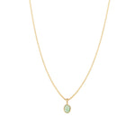 Leah Alexandra-Sofia Slice Necklace-Necklaces-14k Gold Vermeil, Emerald-Blue Ruby Jewellery-Vancouver Canada
