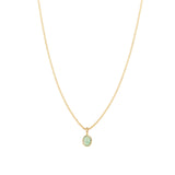Leah Alexandra-Sofia Slice Necklace-Necklaces-14k Gold Vermeil, Emerald-Blue Ruby Jewellery-Vancouver Canada
