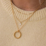 Leah Alexandra-Sofia Slice Necklace-Necklaces-Blue Ruby Jewellery-Vancouver Canada