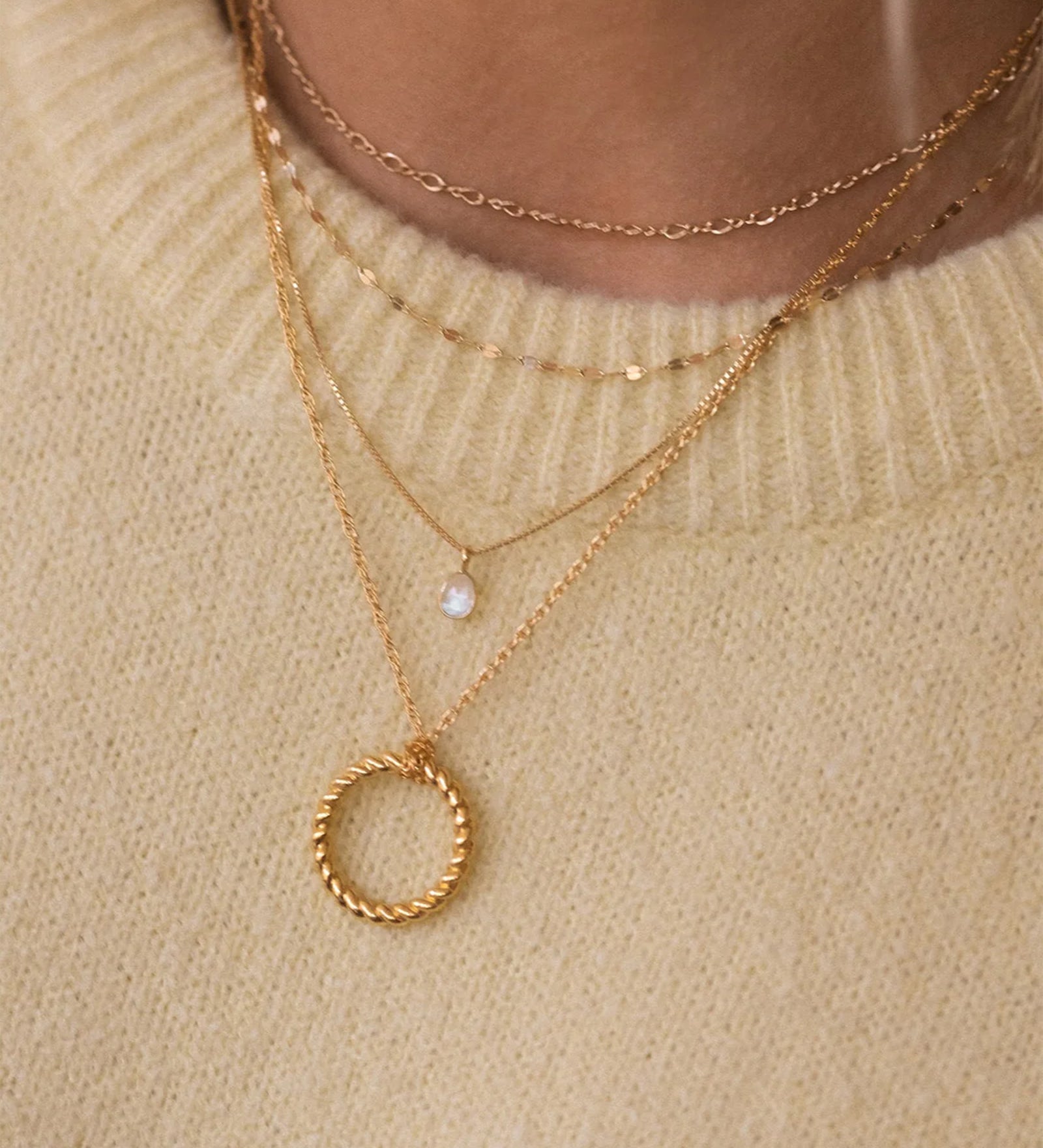 Leah Alexandra-Sofia Slice Necklace-Necklaces-Blue Ruby Jewellery-Vancouver Canada