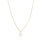 Leah Alexandra-Sofia Slice Necklace-Necklaces-14k Gold Vermeil, Moonstone-Blue Ruby Jewellery-Vancouver Canada