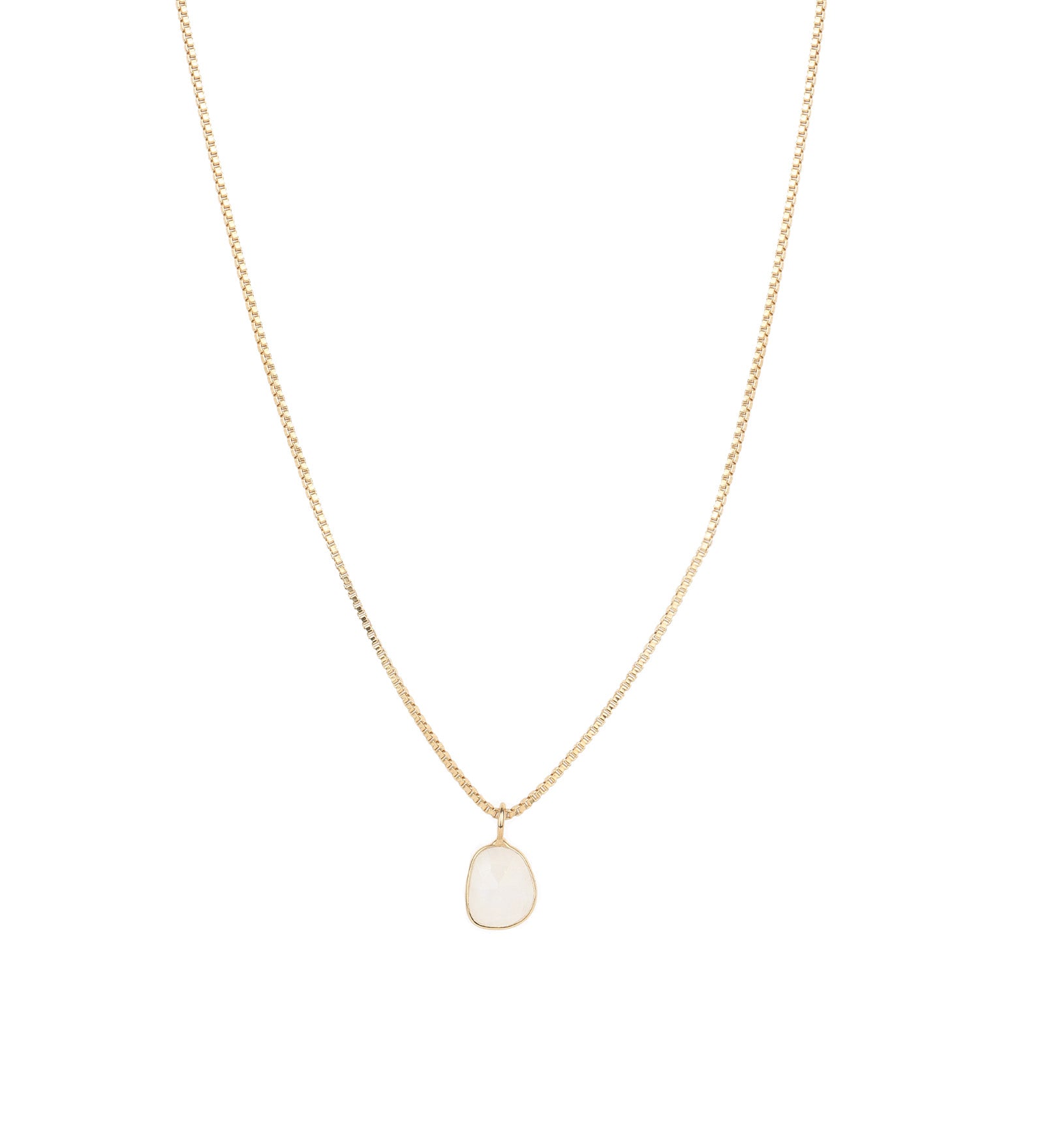 Leah Alexandra-Sofia Slice Necklace-Necklaces-14k Gold Vermeil, Moonstone-Blue Ruby Jewellery-Vancouver Canada