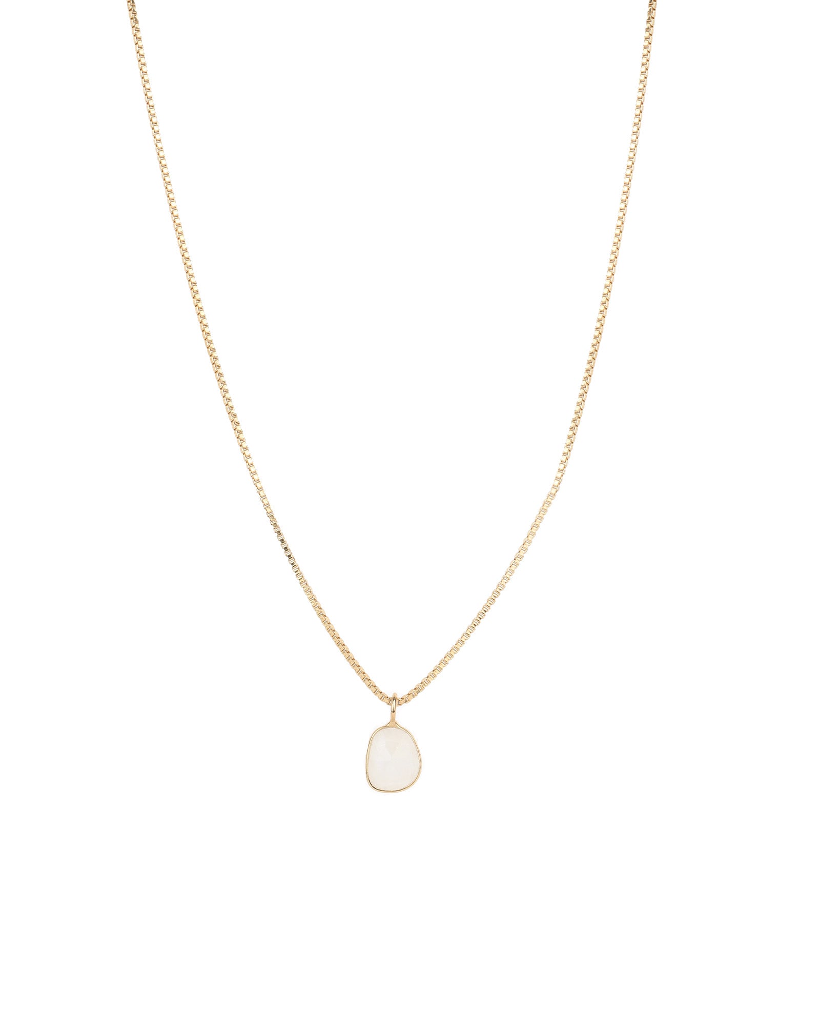 Leah Alexandra-Sofia Slice Necklace-Necklaces-14k Gold Vermeil, Moonstone-Blue Ruby Jewellery-Vancouver Canada