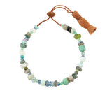 Lena Skadegard-Mixed Stone Tassel Bracelet-Bracelets-Labradorite, Kyanite-Blue Ruby Jewellery-Vancouver Canada