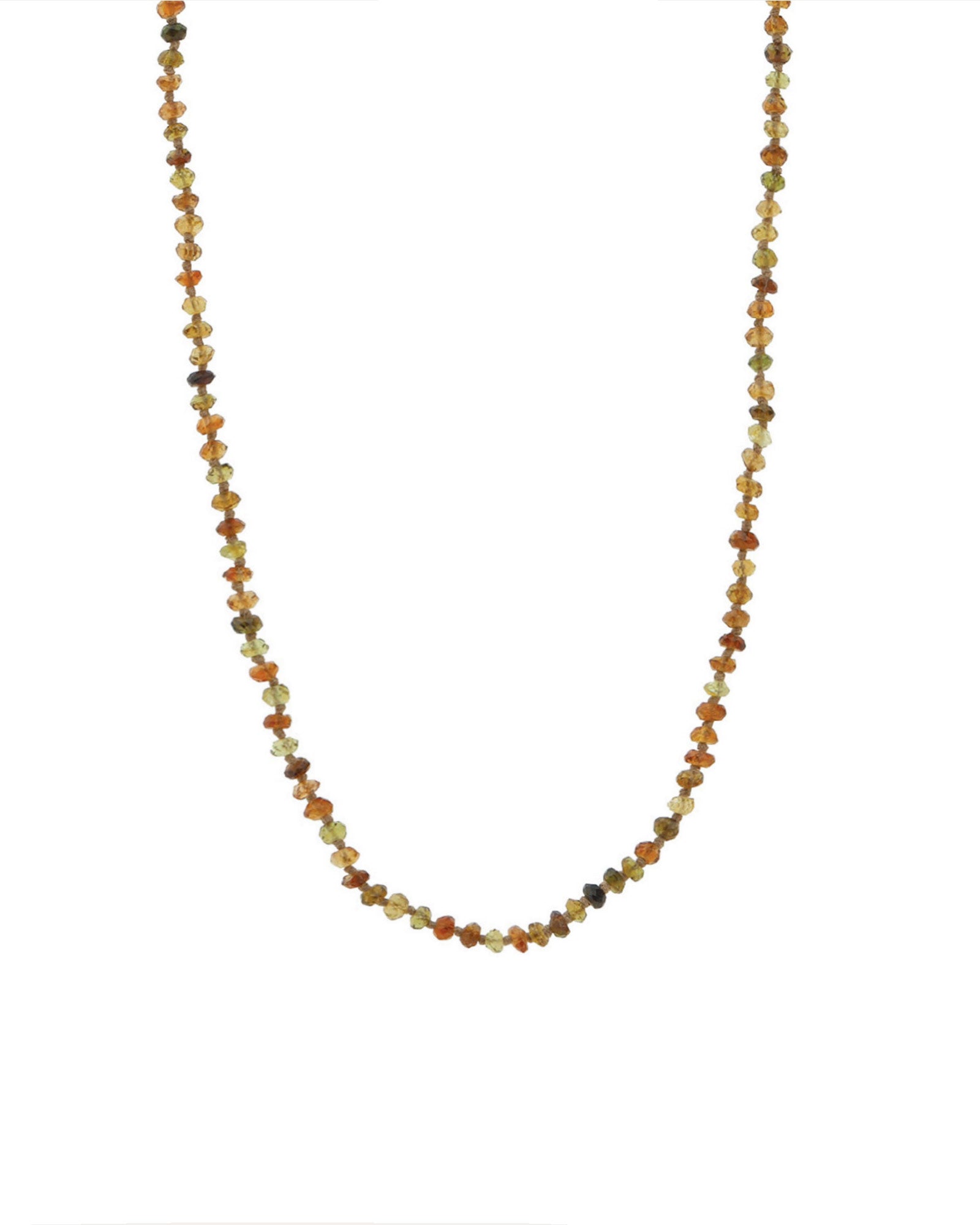 Lena Skadegard-Stone Knot Necklace-Necklaces-9k Yellow Gold, Tourmaline-Blue Ruby Jewellery-Vancouver Canada