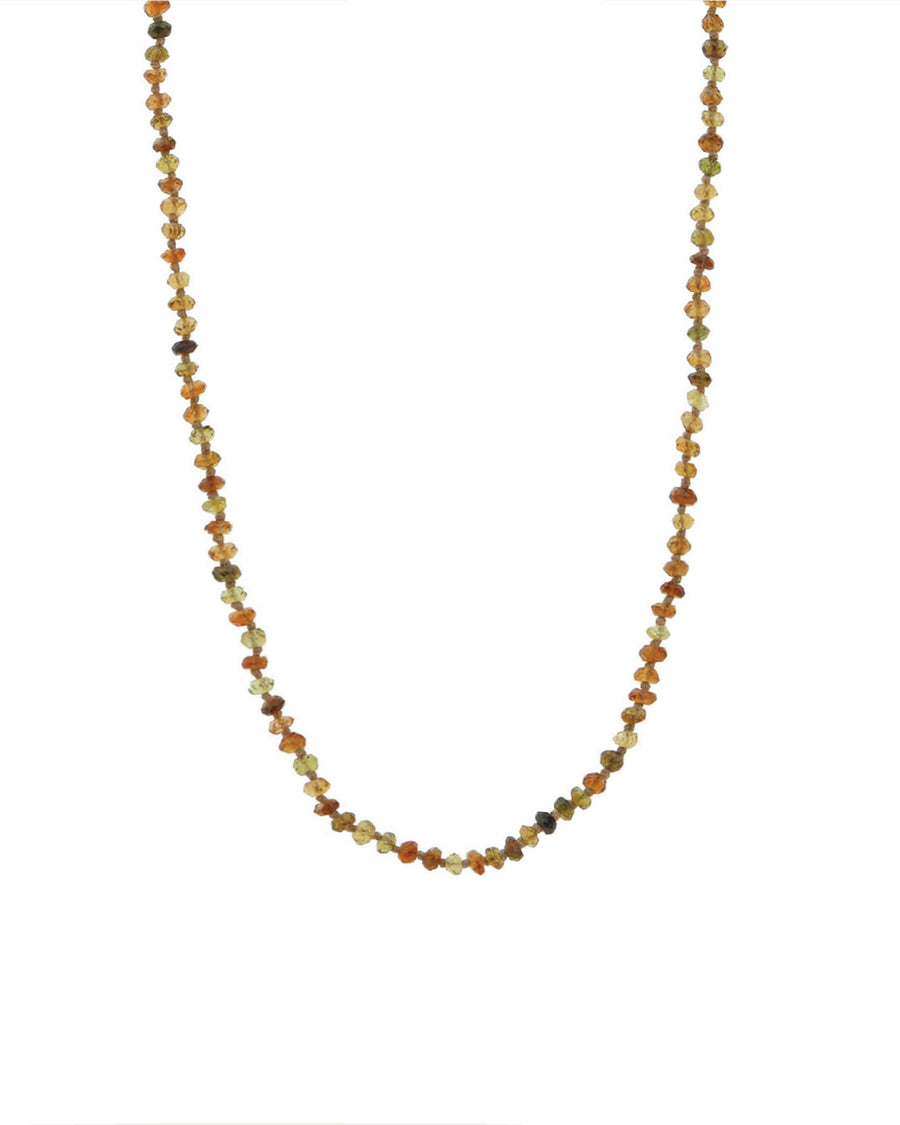 Lena Skadegard-Stone Knot Necklace-Necklaces-9k Yellow Gold, Tourmaline-Blue Ruby Jewellery-Vancouver Canada