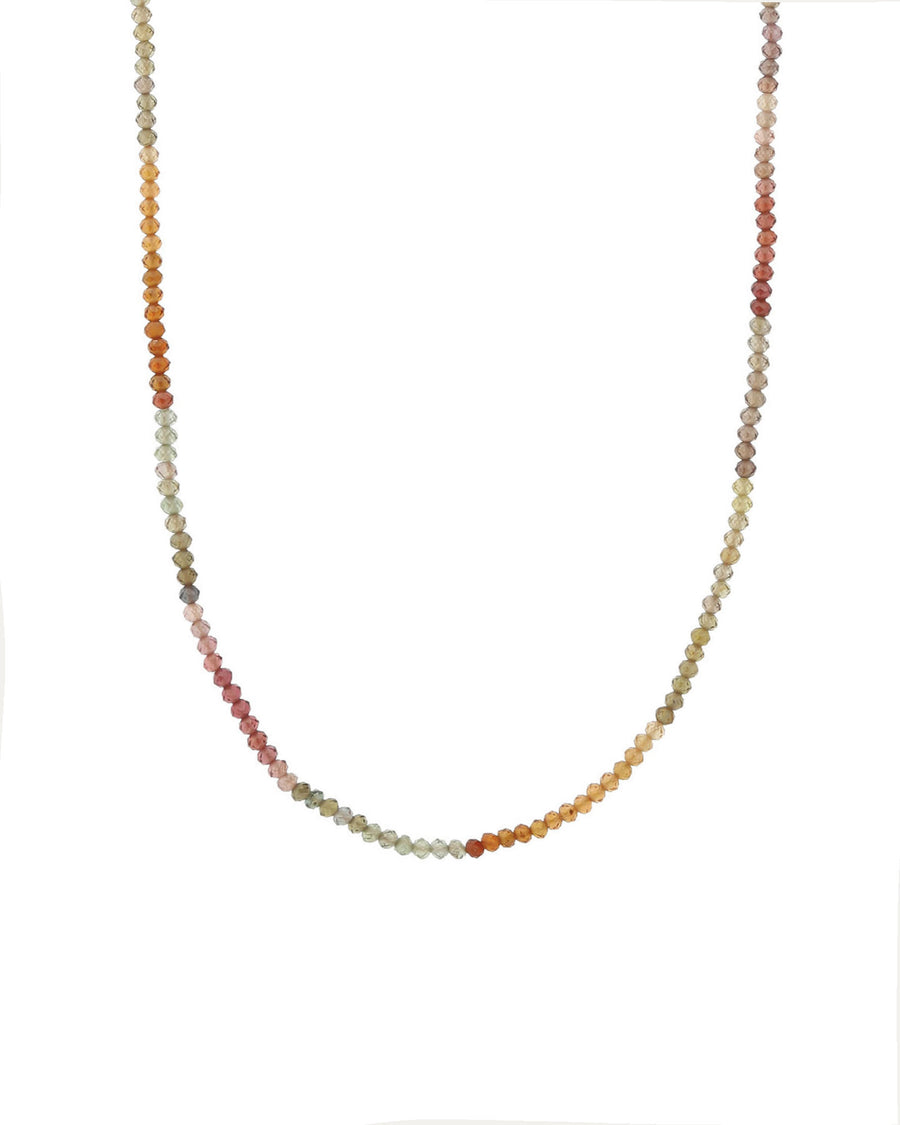Lena Skadegard-Mixed Stone Beaded Necklace-Necklaces-9k Yellow Gold, Sapphire Mix-Blue Ruby Jewellery-Vancouver Canada
