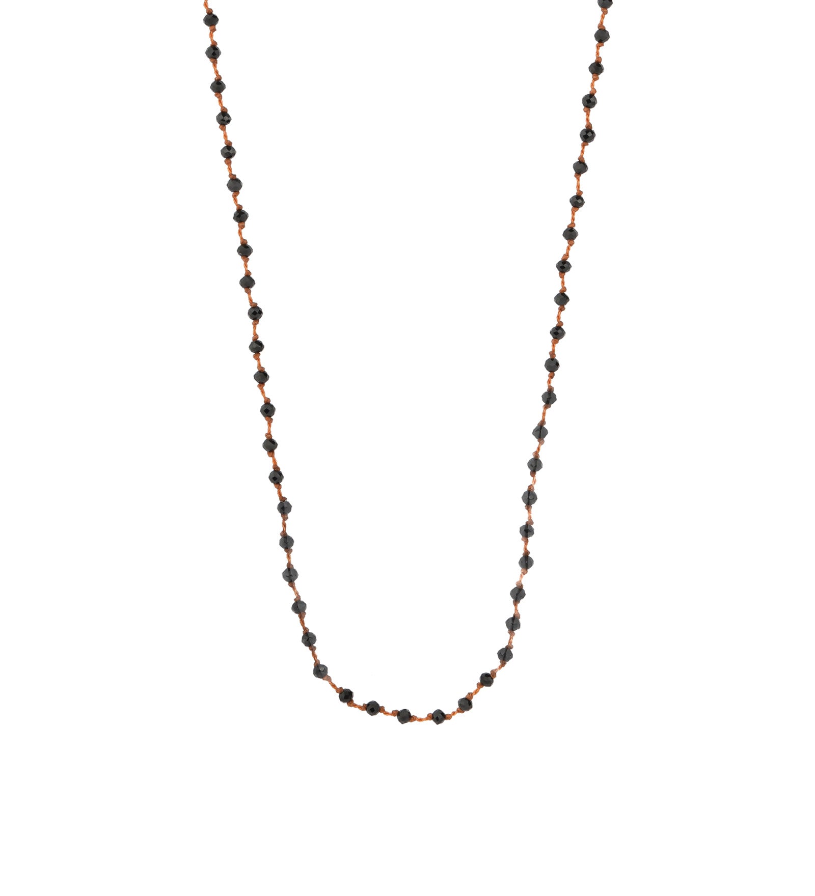 Stone Knot Necklace 9k Yellow Gold, Sapphire