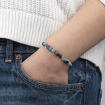 Mixed Stone Tassel Bracelet Labradorite, Kyanite