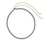 Liza Slider Necklace 18k Gold Plated, Cubic Zirconia