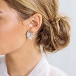 Cynthia Earrings 18k Gold Plated. Crystal