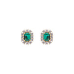 Tati Studs 24k Gold Plated, Crystal, Cubic Zirconia