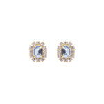 Tati Studs 24k Gold Plated, Crystal, Cubic Zirconia