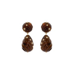 Raeni Drop Earrings 18k Gold Plated Brass, Glass Stones, Resin