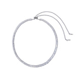 Alice Tennis Slider Necklace Sterling Silver Plated, Cubic Zirconia