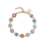 Alora Bracelet 18k Gold Plated, Glass Stones