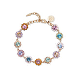 Alora Bracelet 18k Gold Plated, Glass Stones