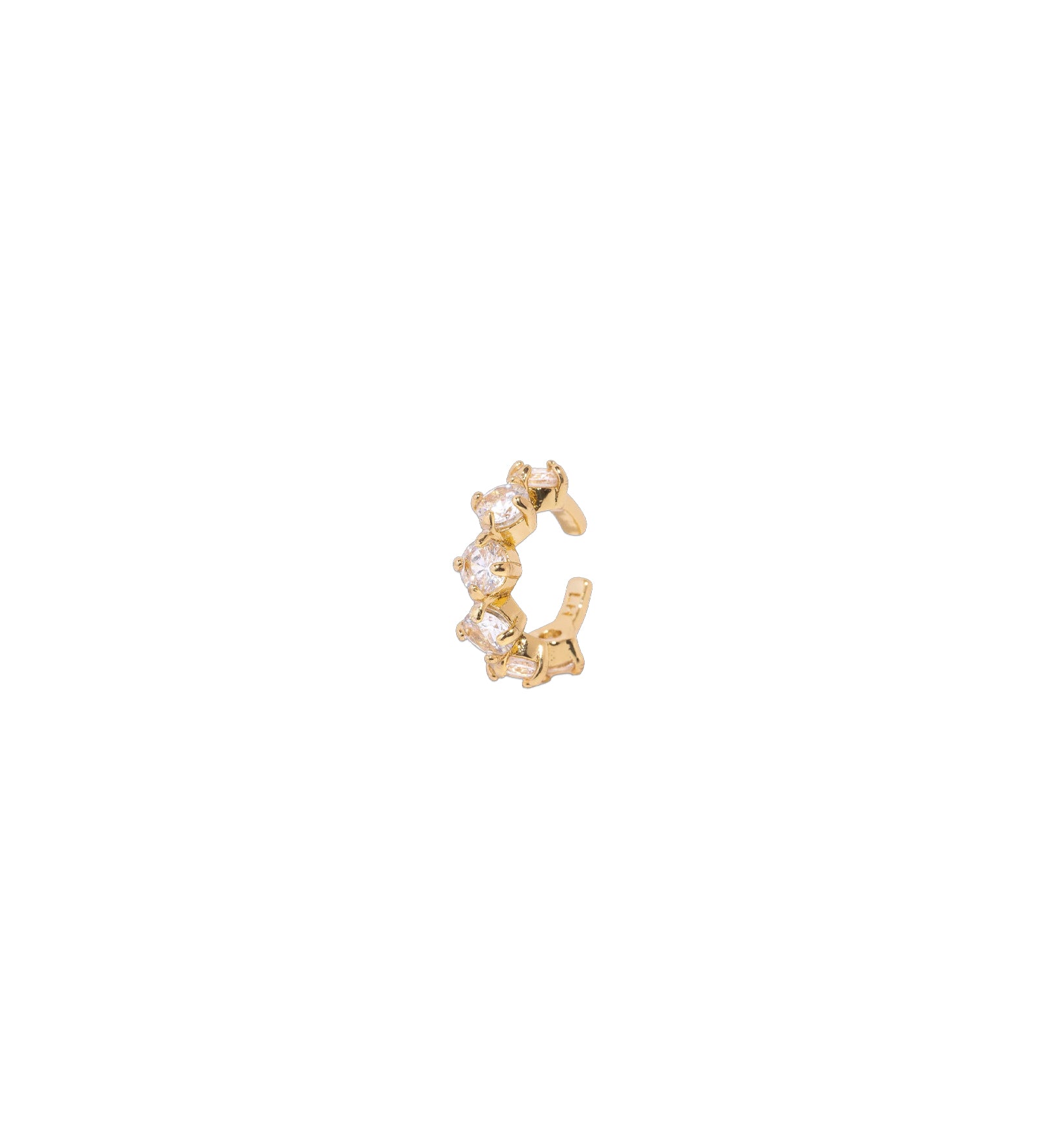 Aura Ear Cuff 24k Gold Plated, Cubic Zirconia