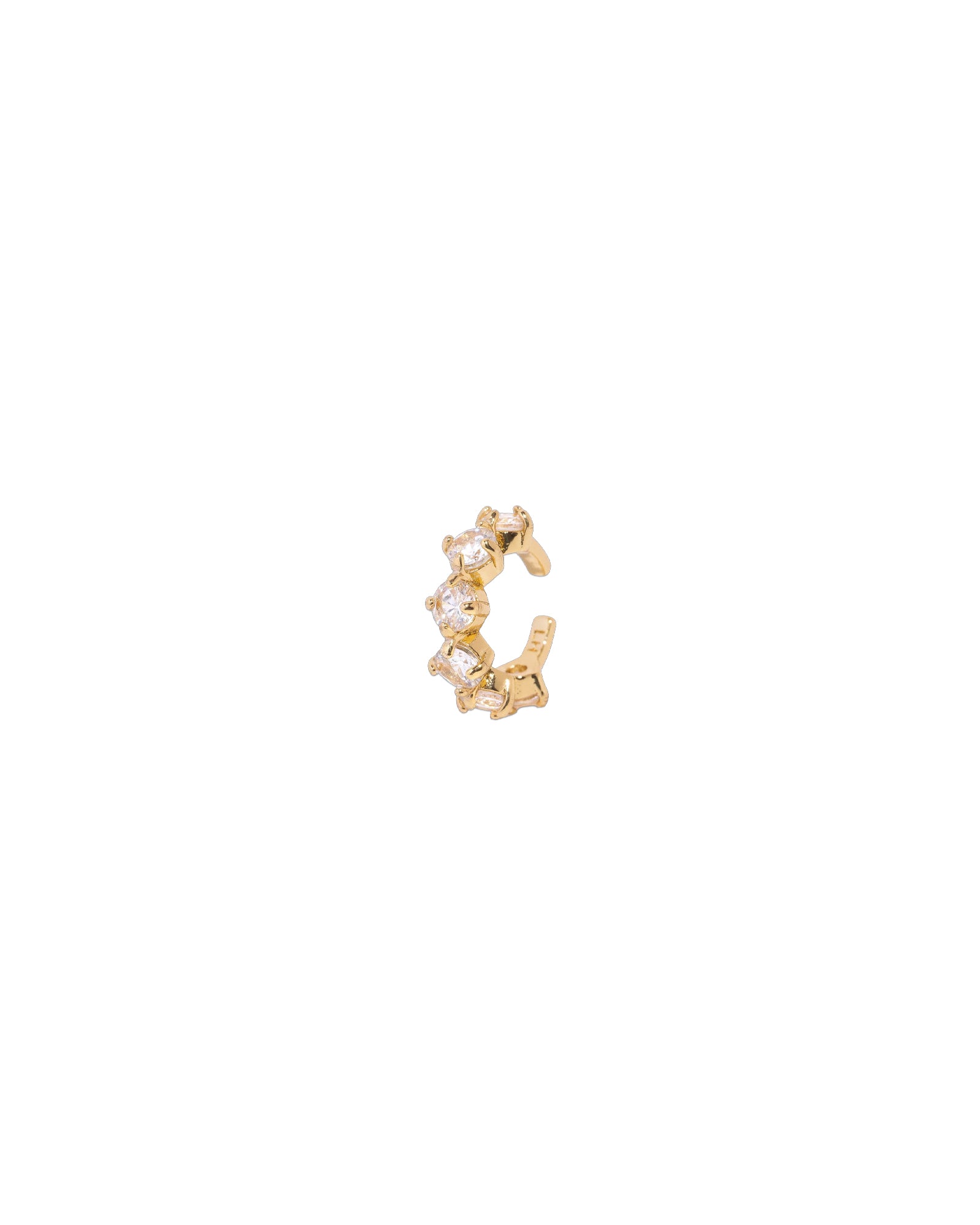 Aura Ear Cuff 24k Gold Plated, Cubic Zirconia