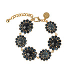 Georgie Bracelet 24k Gold Plated, Glass Stone, Acrylic Stone