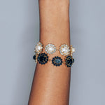 Georgie Bracelet 24k Gold Plated, Glass Stone, Acrylic Stone