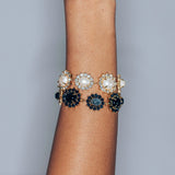 Georgie Bracelet 24k Gold Plated, Glass Stone, Acrylic Stone