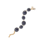 Georgie Bracelet 24k Gold Plated, Glass Stone, Acrylic Stone