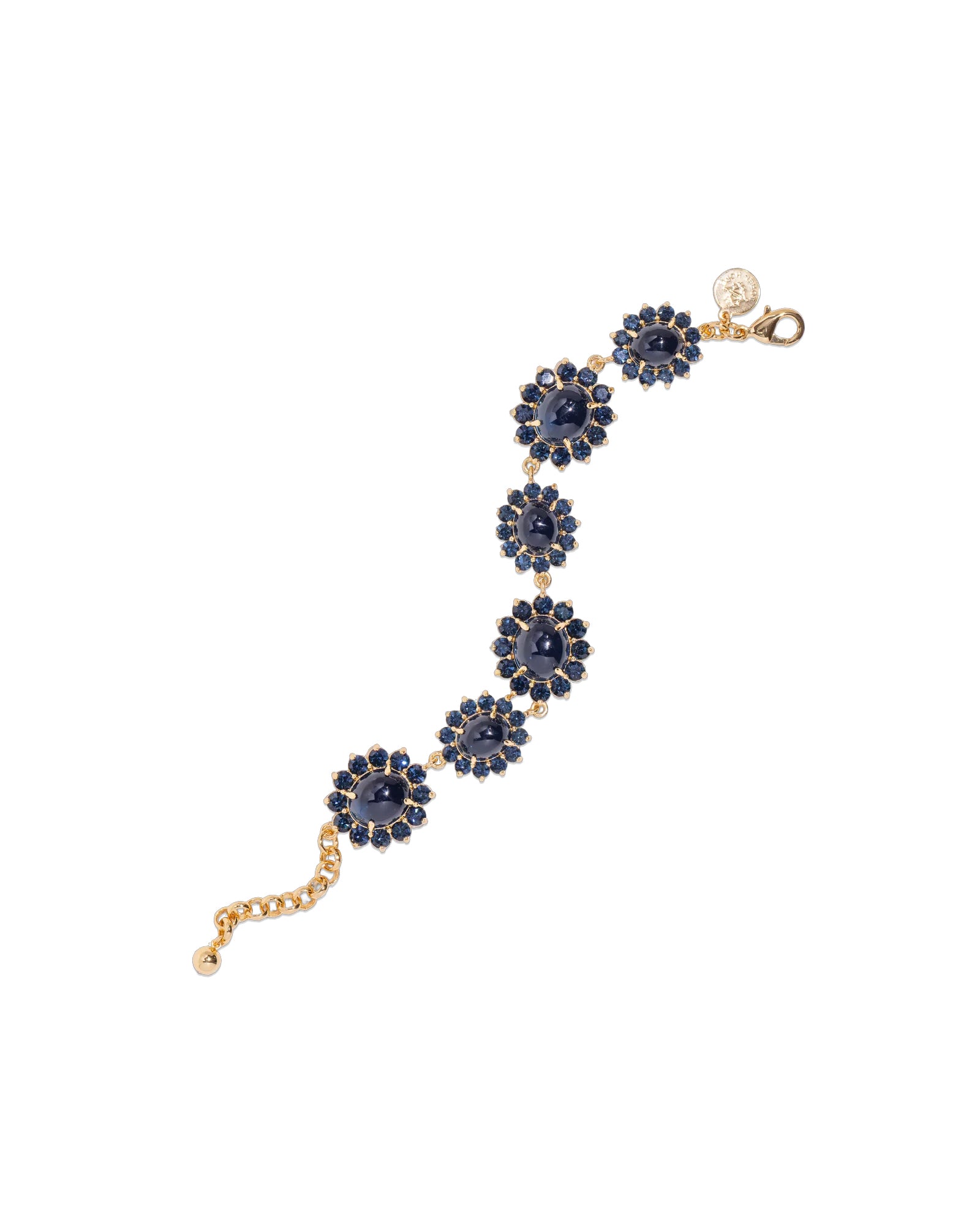 Georgie Bracelet 24k Gold Plated, Glass Stone, Acrylic Stone