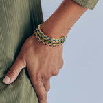Liza Slider Bracelet 18k Gold Plated, Cubic Zirconia
